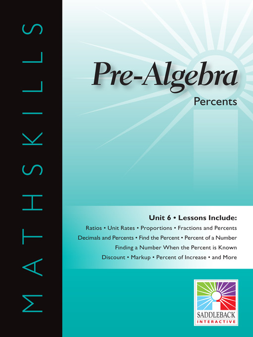 Title details for Pre-Algebra: Percents by Saddleback Educational Publishing - Available